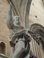 Sculpture near the church in Sicily