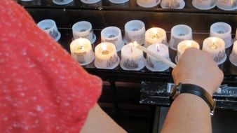 memorial candles as a symbol of memory