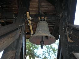 bell a wooden church on the island of Usedom