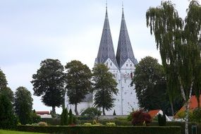 double tower church in denmark