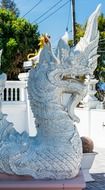 white dragons in the white temple North Thailand