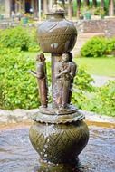 fountain in the palace in Sri Lanka