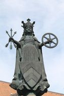 statue of saint ursule in the city of Oberursel