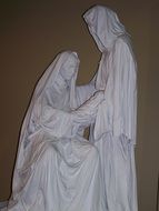 Religion sculpture of Holy Mary and Jesus