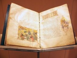 open bible on the table