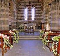 church inside, porto venere, liguria, italy