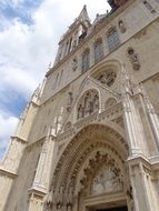 the cathedral ,zagreb croatia