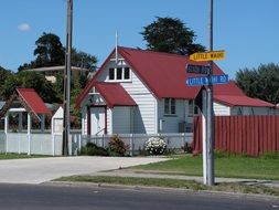 church in the middle of the street