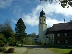 The ruins of the church of St. Peter and Paul