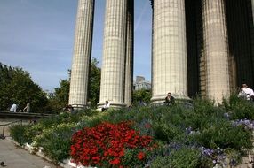 flowers and columns church