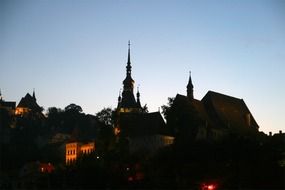 historical castle in the evening