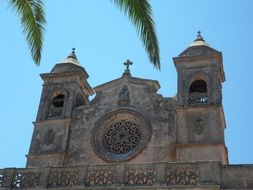 the church facade on the Mallorca