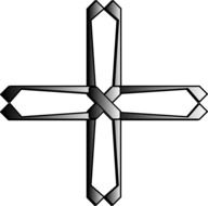 Photo of christian cross made of steel