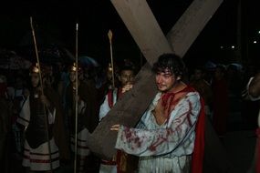 Theatrical performance of the Passion of the Christ Close-up