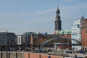 hamburg michel cranes in Germany