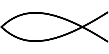 christian fish symbol drawing