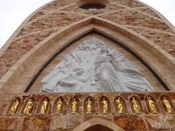 image of Ave Maria on the fresco in the temple