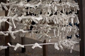 White papers on asian temple