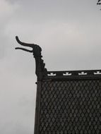 roof decorations of a church in Norway