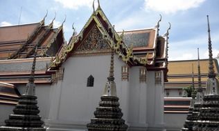 Architecture of the Bangpain palace complex in Thailand