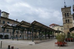 Place for the market near the church