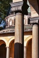 church of peace columns, germany, potsdam, sanssouci park