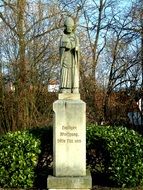 stone statue in the park
