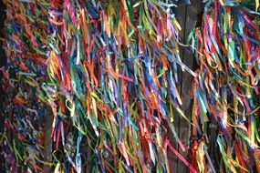 colorful paper decorations at a carnival in Brazil