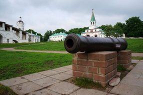 Cannon in front of the Church of the Ascension