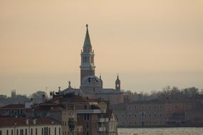 Photo of church at sunrise in Venice