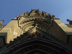 st john’s church, facade fragment at sky