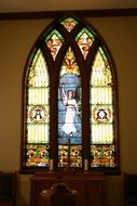 Window in the church near the place of prayer
