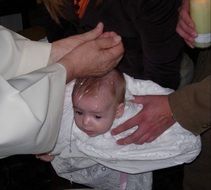 baptism of a small child