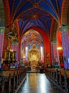 interior of cathedral in bydgoszcz