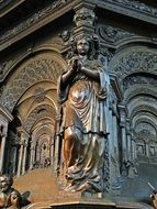 christian sculpture in amsterdam temple