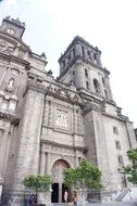 cathedral on the square in mexico