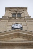 clock tower of medieval cathedral