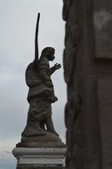 angel statue on the roof