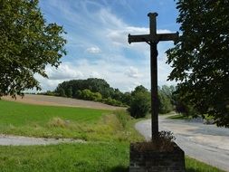 Ardennes roadside cross