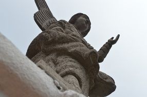 angel statue on the church