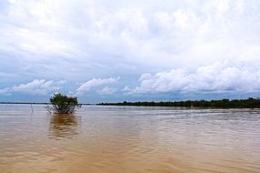 A picturesque lake in Cambodia