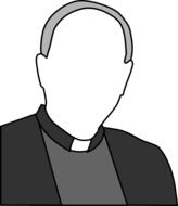 the priest Catholicism drawing