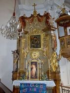 altar for worship in the temple