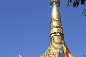 golden temple on a sunny day in bandarban