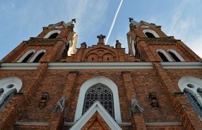facade of a church in the city of kutno