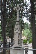 cross at a cemetery in Europe