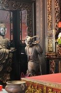 the statue in the temple