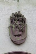 Stone sculpture on church