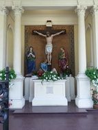 holy cross sculpture