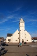 photo of the white church in katwijk